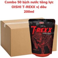 Nước tăng lực không ga OISHI T-REXX vị dâu bịch 190ml