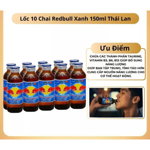 Nước tăng lực Redbull - 150ml x 10 chai