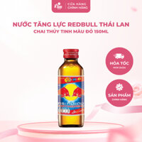 Nước Tăng Lực Redbull Thái Lan Chai Thủy Tinh Màu Đỏ 150ml