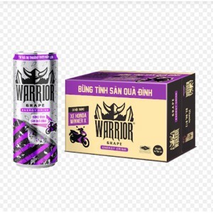 Nước tăng lực Warrior Strawberry 325ml (Thùng 24 lon)