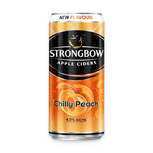 Nước táo lên men Strongbow vị đào 4.5% Lon 330ml