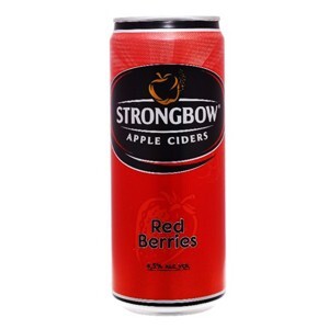 Nước táo lên men Strongbow vị dâu đỏ 4.5% Lon 330ml