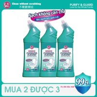 Nước tẩy bồn cầu Logeski All Smell hàng nội địa trung tẩy bồn cầu 99% vi khuẩn Khử mùi mạnh 3 chai (1 chai 500ml)