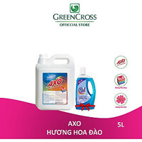 NƯỚC TẨY GIỮ MÀU AXO 5L - TẶNG 1 CHAI NƯỚC GIẶT VEL 950ML ĐẬM ĐẶC HƯƠNG HOA