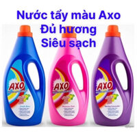 Nước tẩy quần áo màu AXO chai lớn 1.8L tiết kiệm