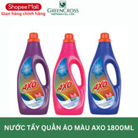 Nước tẩy quần áo màu AXO đánh bay vết bẩn chai 1,8 Lít lưu hương thơm mát