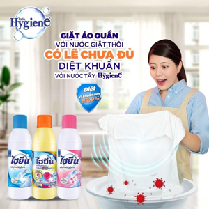 Nước tẩy quần áo trắng Hygiene 250ml