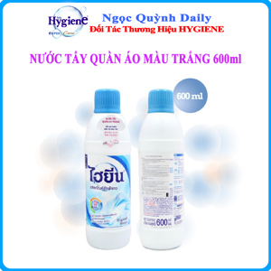Nước tẩy quần áo trắng Hygiene 600 ml