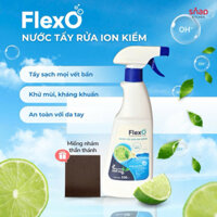 Nước Tẩy Rửa Ion Kiềm Đa Năng FLEXO - Không Hóa Chất - Tẩy Sạch Mọi Vết Bẩn - Dung Tích 530ml