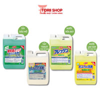 Nước tẩy rửa WAI can 4L xuất Nhật đủ loại tẩy rửa nhà vệ sinh, toilet & nước rửa bát & nước lau sàn, dầu mỡ - torii