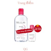 Nước tẩy trang Bioderma 500ml nước xanh nước làm sạch sâu lỗ chân lông, mặt, mắt, môi ba trong một