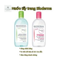 Nước tẩy trang Bioderma 500ml 💖 Làm sạch bụi bẩn, lớp trang điểm mà không cần rửa lại với nước