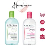 Nước tẩy trang bioderma 500ml dành cho da dầu, da mụn, da nhạy cảm