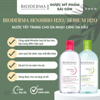 Nước tẩy trang Bioderma da nhạy cảm, da nhờn mụn