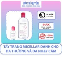 Nước tẩy trang Bioderma Hồng Sensibio H2O 100ml, 500ml cho da thường và da nhạy cảm - Bác sĩ Quyên