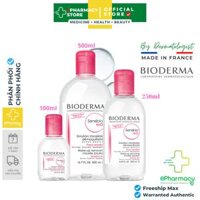 Nước tẩy trang Bioderma Hồng cho da nhạy cảm - Bioderma Sensibio H2O CHÍNH HÃNG - 100ml