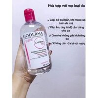 Nước tẩy trang Bioderma màu hồng 500ml