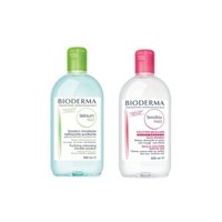 Nước tẩy trang Bioderma Xanh - Hồng 500ml