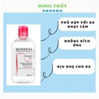 Nước Tẩy Trang Bioderma Xanh, Hồng Bản Pháp Nắp Bật 500ml