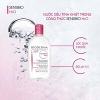 Nước tẩy trang Bioderma xanh,hồng 500ml