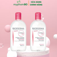 Nước Tẩy Trang Bioderma Sensibio H2O 500ml Màu Hồng Chính Hãng Cho Da Nhạy Cảm Hoặc Da Thường