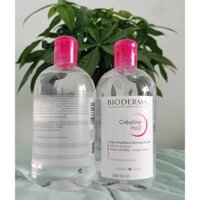 Nước tẩy trang Bioderma Crealine H2O nắp hồng 500ml, dành cho mọi loại da
