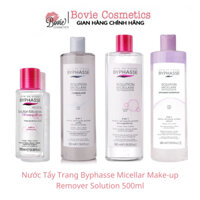 Nước Tẩy Trang Byphasse Micellar Make-up Remover Solution 500ml (Hồng-Than hoạt tính)
