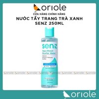 Nước Tẩy Trang Cho Da Khô SenZ Aqua Boost Micellar Water Trà Xanh 250ml Chính Hãng - Tẩy Trang Cấp Ẩm Cho Da Thiếu Nước