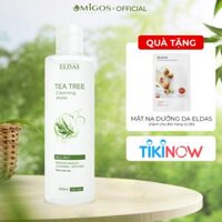 Nước tẩy trang da dầu mụn ELDAS, tinh chất TRÀM TRÀ, sạch sâu không cồn thẩm thấu nhanh giảm kích ứng ELDAS 250ml