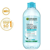 Nước tẩy trang dành cho da dầu và mụn Garnier Micellar Cleansing Water 400ml