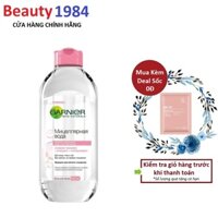 Nước tẩy trang dành cho da nhạy cảm Garnier Skin Naturals 400ml - Hồng