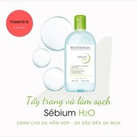 Nước Tẩy Trang Dành Cho Da Nhờn Mụn Bioderma Sebium H2O 500ml