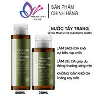 Nước tẩy trang Drceutics 500ml 300ml Ultra-mild Olive Cleansing Water giúp cấp cẩm làn da sạch mịn thông thoáng