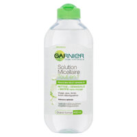 Nước tẩy trang Garnier 400ml màu xanh