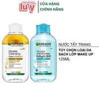 Nước Tẩy Trang Garnier Mini 125ML Pháp - Xanh Dương Da Dầu Mụn