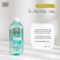 Nước Tẩy Trang Garnier Xanh Dương Nắp Trắng Chai 400mL