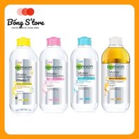Nước Tẩy Trang Garnier Micellar Cleansing Water Pháp 400ml Vàng Dầu Hồng Xanh dương tẩy trang sạch sâu, hiệu quả