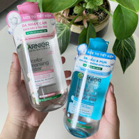 Nước tẩy trang Garnier Micellar Water Skin Mizellen Reinigungs Wasser hồng - xanh 400ml