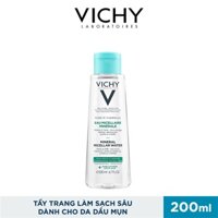 Nước Tẩy Trang Giàu Khoáng Chất Cho Da Bóng Dầu Và Da Hỗn Hợp Vichy Mineral Micellar Water To Oily Skin 200ml