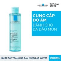 Nước Tẩy Trang La Roche Posay Micellar Water Ultra Oily Skin Dành Cho Da Dầu, Da Nhạy Cảm 200ml