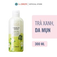 Nước tẩy trang làm sạch da THE SAEM Healing Tea Garden Cleansing Water 300ml - Green Tea