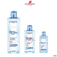 Nước Tẩy Trang Loreal Tươi Mát Cho Da Dầu, Hỗn Hợp 400ml - L'Oreal Micellar Water 3-in-1