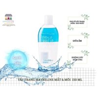 Nước Tẩy Trang Mắt Môi Maybelline 150ml Lip & Eye Make Up Remover