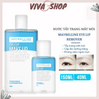 Nước tẩy trang mắt môi Maybelline 40ml/150ml Lip & Eyes Make Up Remover Chai tẩy trang