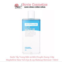 Nước Tẩy Trang Mắt và Môi Chuyên Dụng 2 lớp Maybelline New York Eye & Lip Makeup Remover 150ml = Bovie