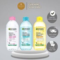 Nước Tẩy Trang Màu Xanh Dương Garnier Micellar Cleansing Water Salicylic BHA Sạch Sâu, Không Bóng Nhờn, Da Dầu, Mụn An Toàn Cho Mọi Loại Da 400ml