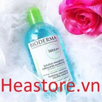 Nước tẩy Trang màu xanh Bioderma ( 500ml- chuyên cho da mụn - sạch nhờn)