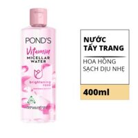 Nước Tẩy Trang Pond's Vitamin Và Hoa Hồng Sáng Da 400ml