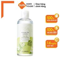 Nước Tẩy Trang Sạch Nhờn, Se Khít Lỗ Chân Lông Trà Xanh The Saem Healing Tea Garden Green Tea Cleansing Water 300ml