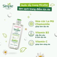 Nước Tẩy Trang Simple 200 ml (Hàng Công Ty)